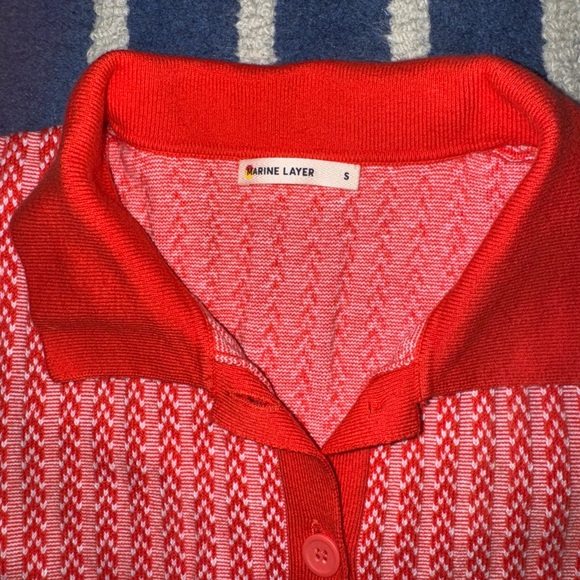 Red Button-Up Dress - Picture 4 of 7